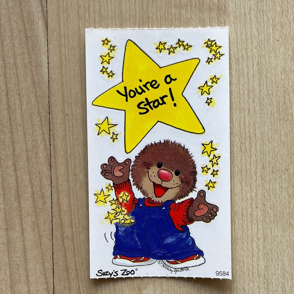 Suzy’s Zoo “You’re a Star!” Sticker